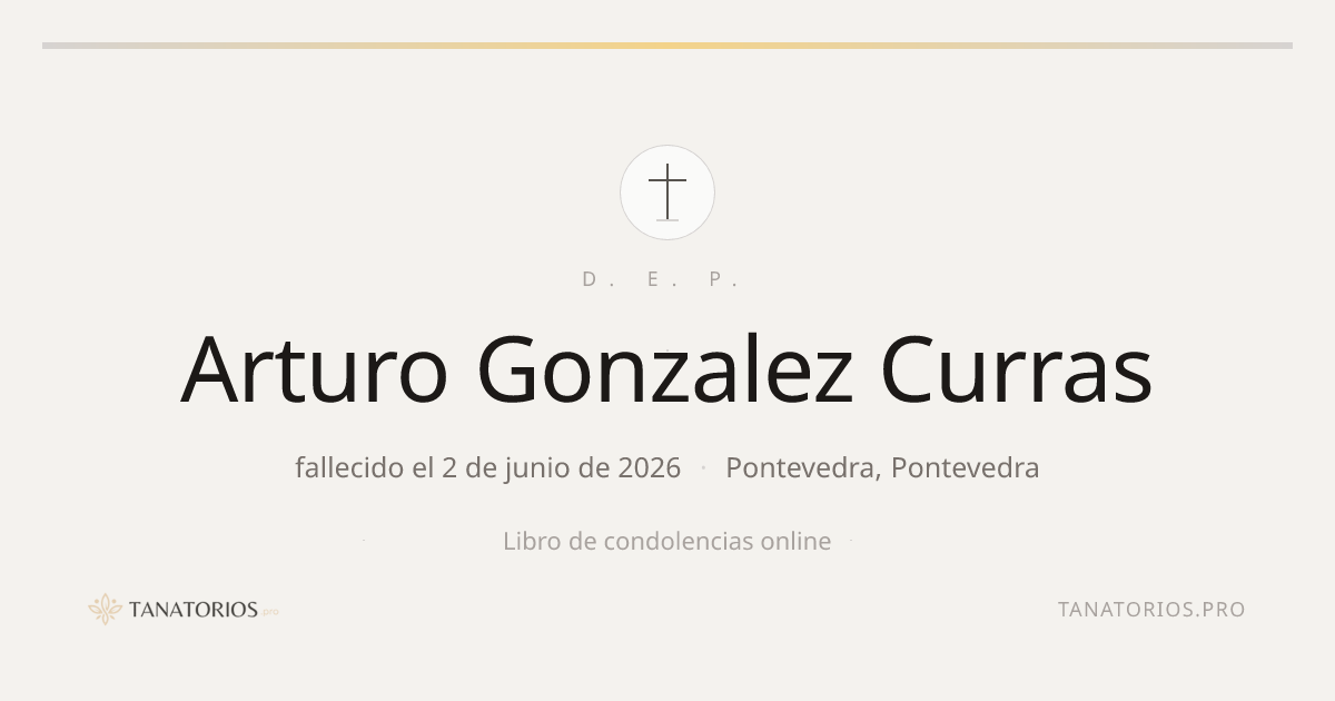 Memorial de Arturo Gonzalez Curras