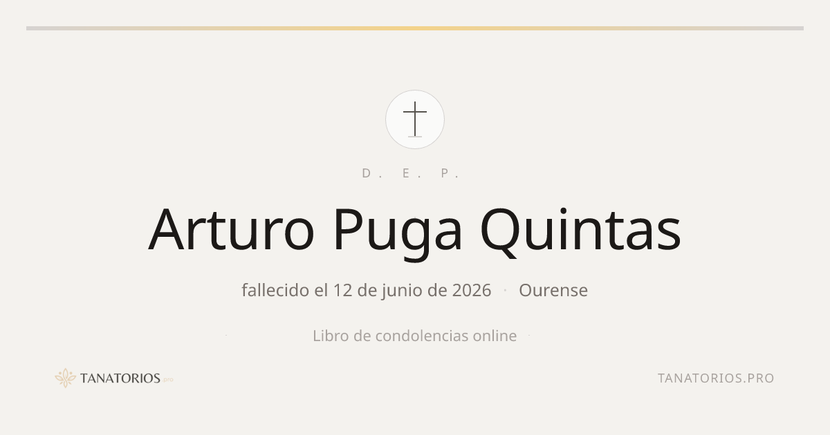 Memorial de Arturo Puga Quintas