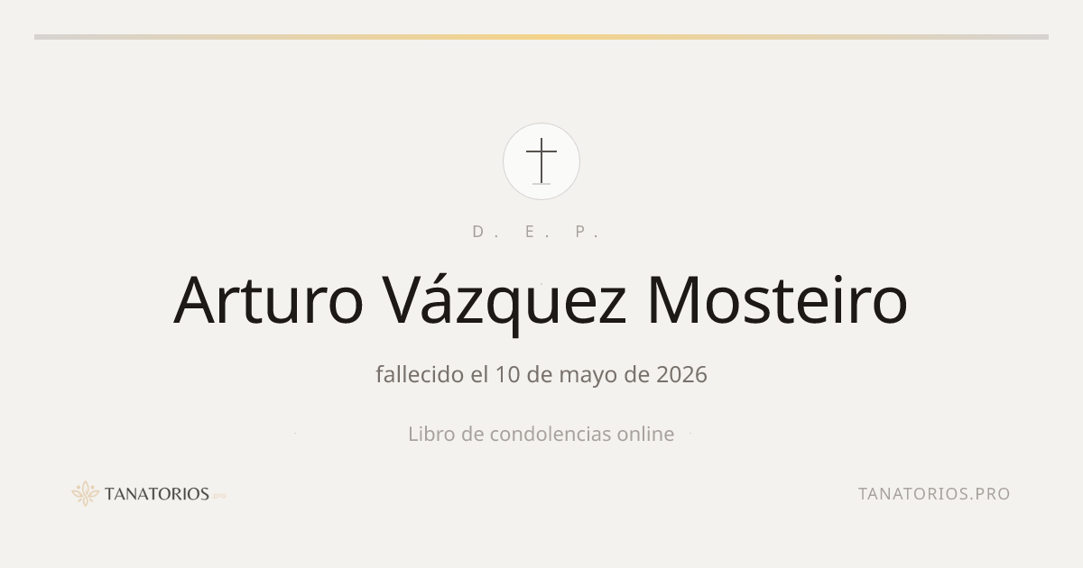 Memorial de Arturo Vázquez Mosteiro