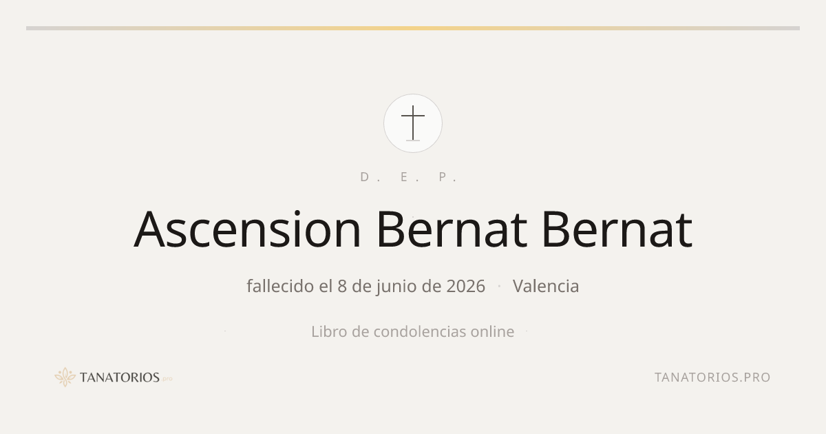 Memorial de Ascension Bernat Bernat