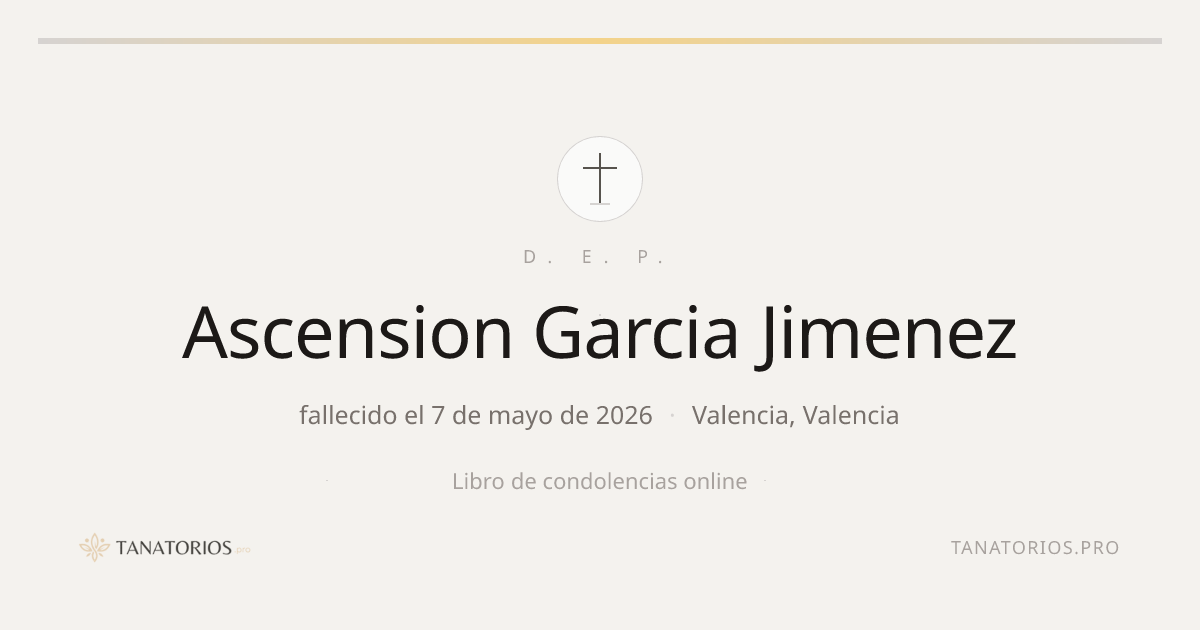 Memorial de Ascension Garcia Jimenez
