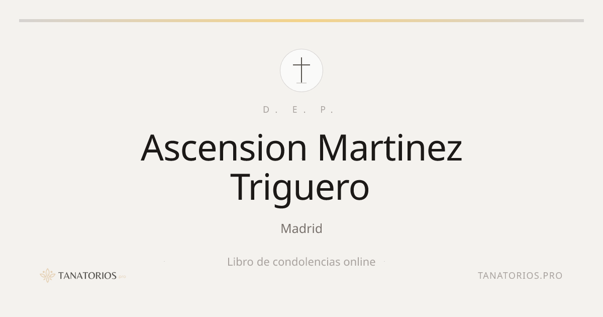 Memorial de Ascension Martinez Triguero