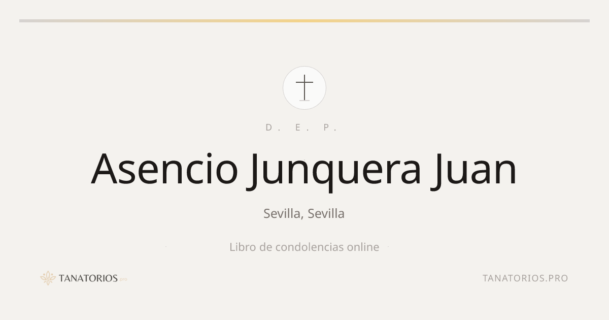 Memorial de Asencio Junquera Juan
