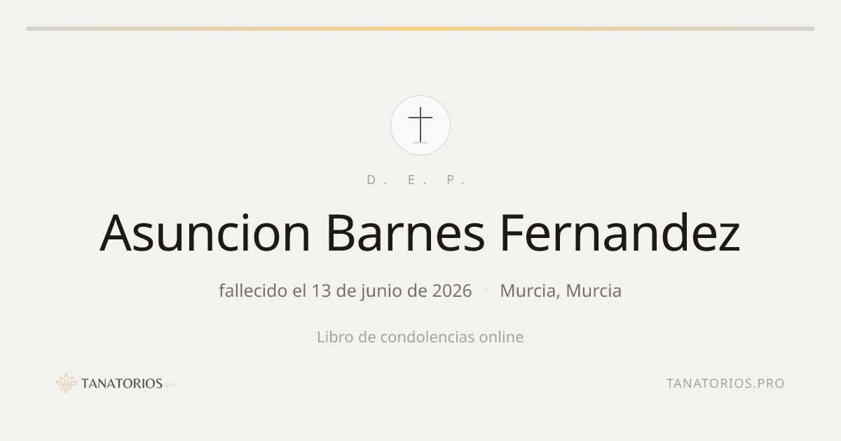 Memorial de Asuncion Barnes Fernandez