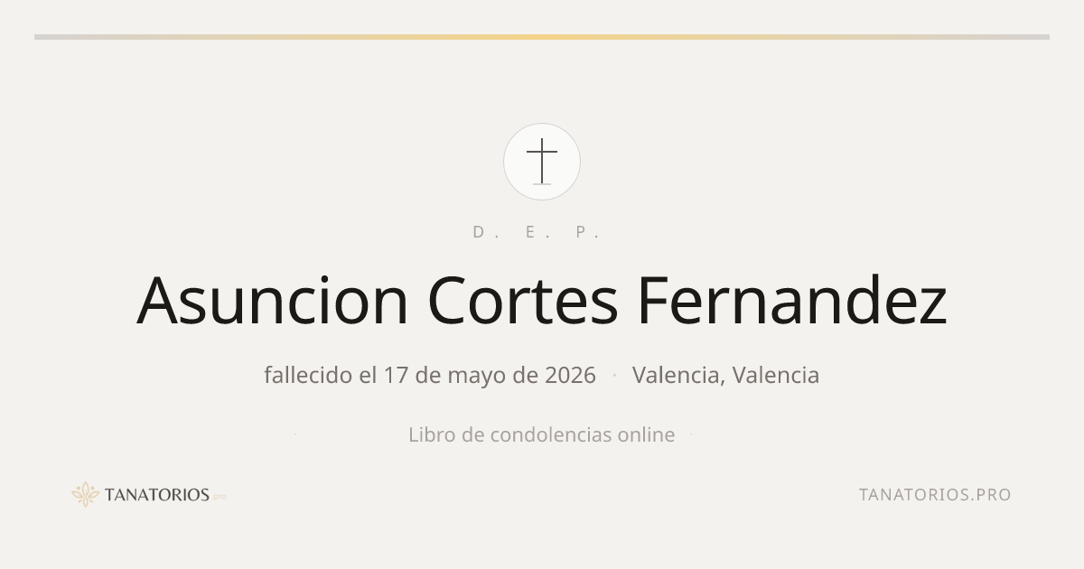 Memorial de Asuncion Cortes Fernandez