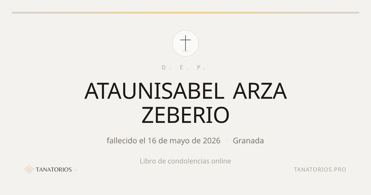 Memorial de ATAUNISABEL ARZA ZEBERIO