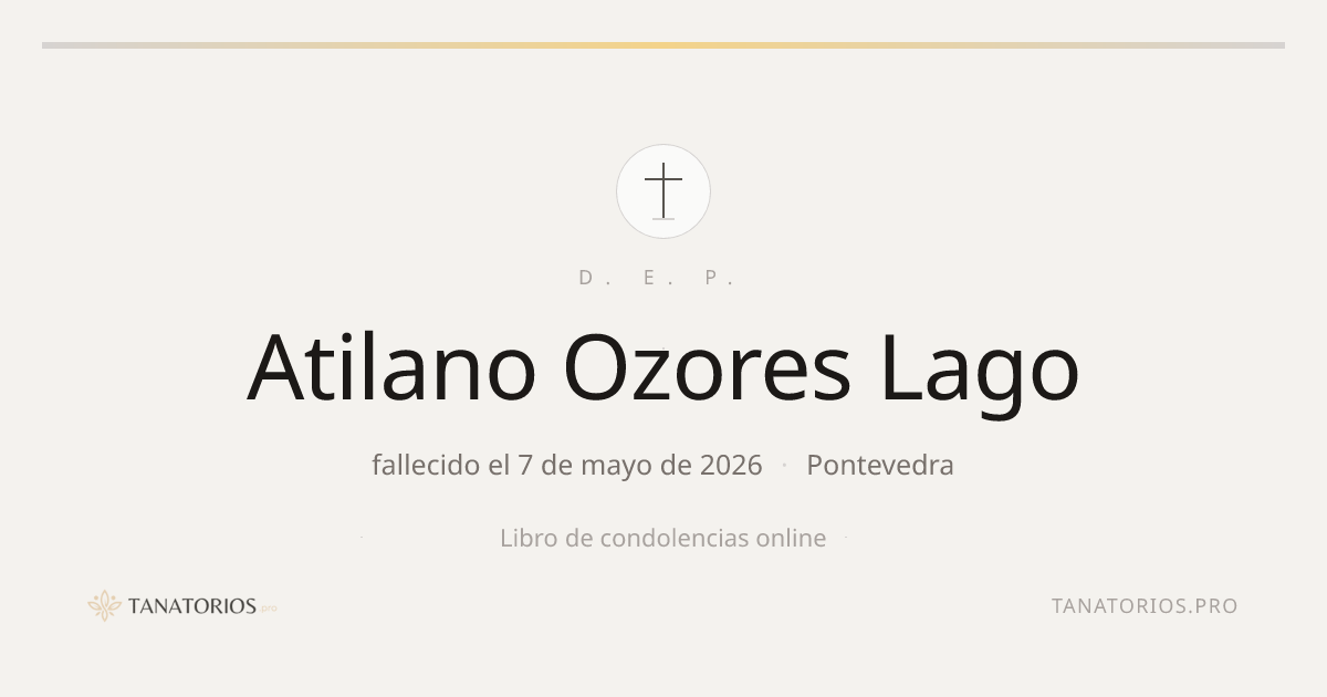 Memorial de Atilano Ozores Lago
