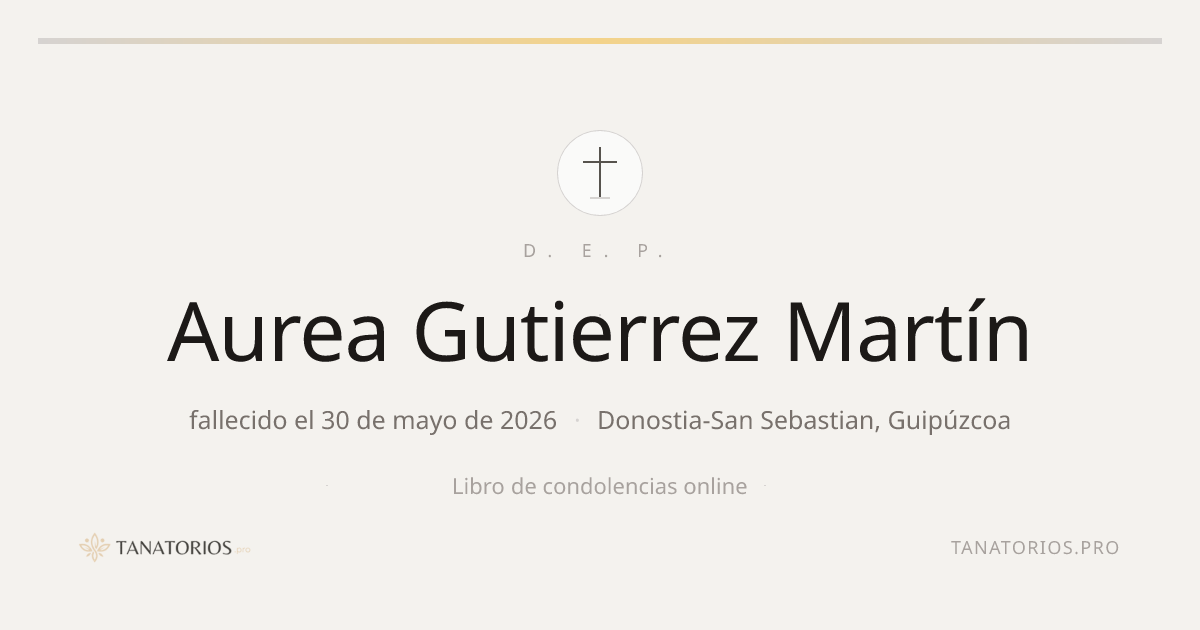 Memorial de Aurea Gutierrez Martín