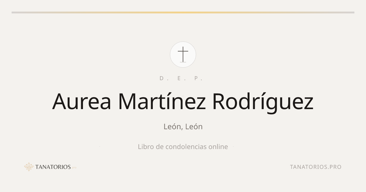 Memorial de Aurea Martínez Rodríguez