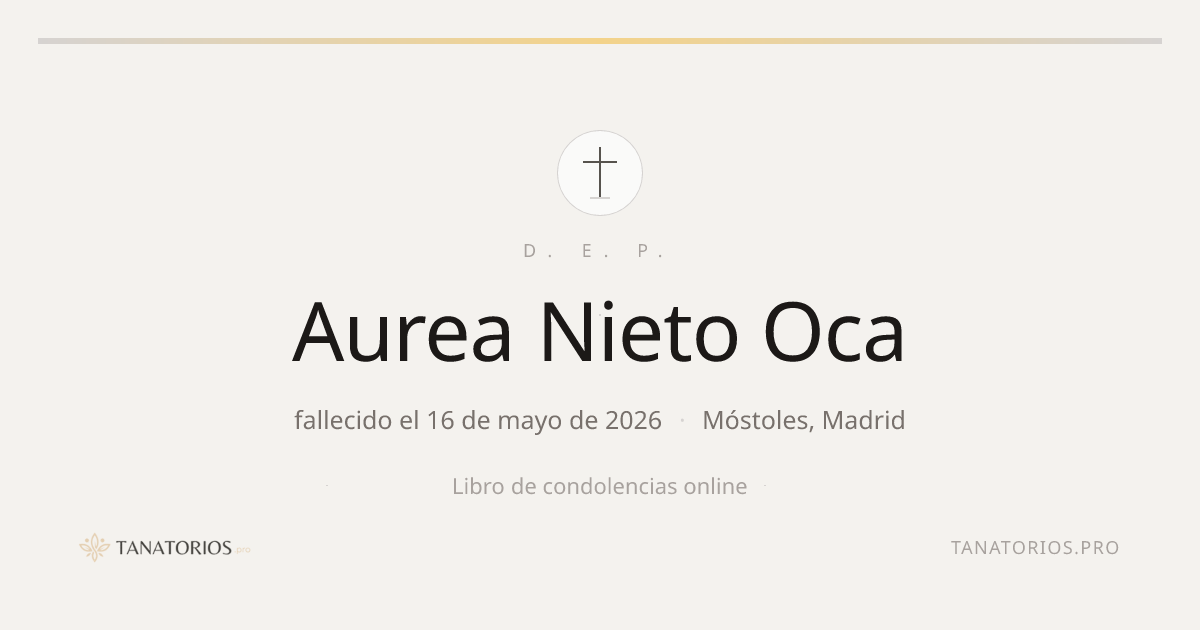 Memorial de Aurea Nieto Oca