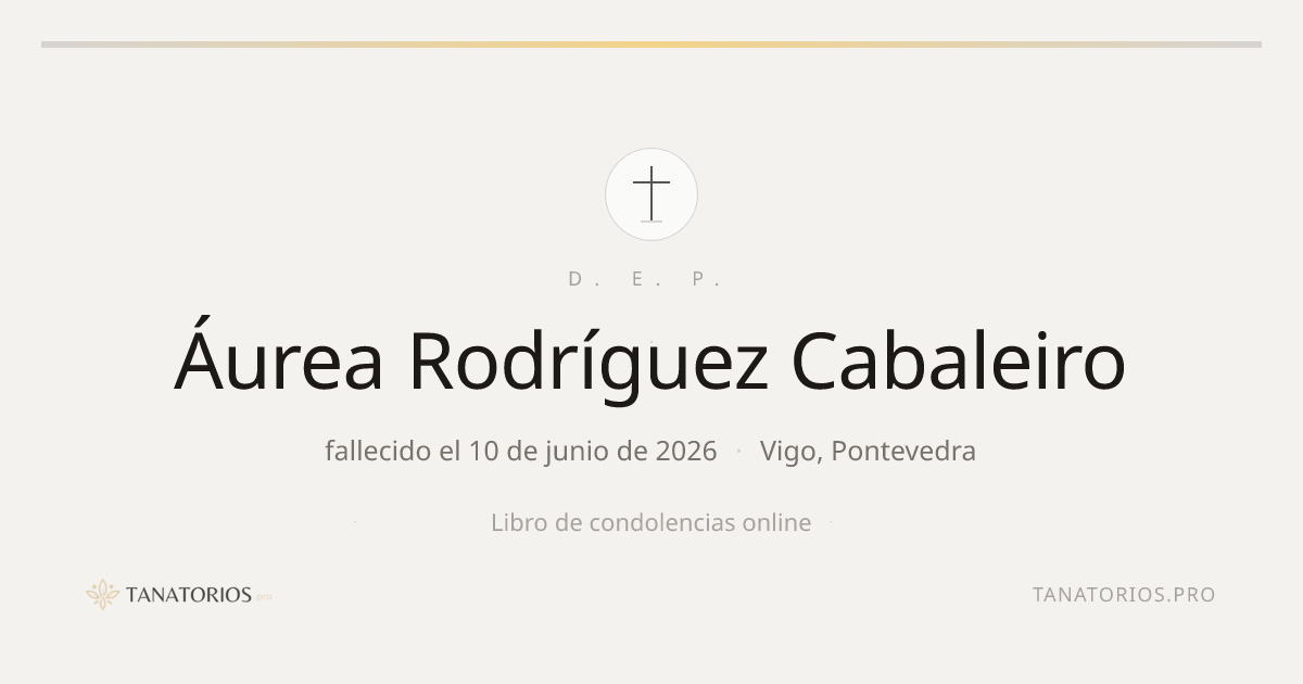 Memorial de Áurea Rodríguez Cabaleiro