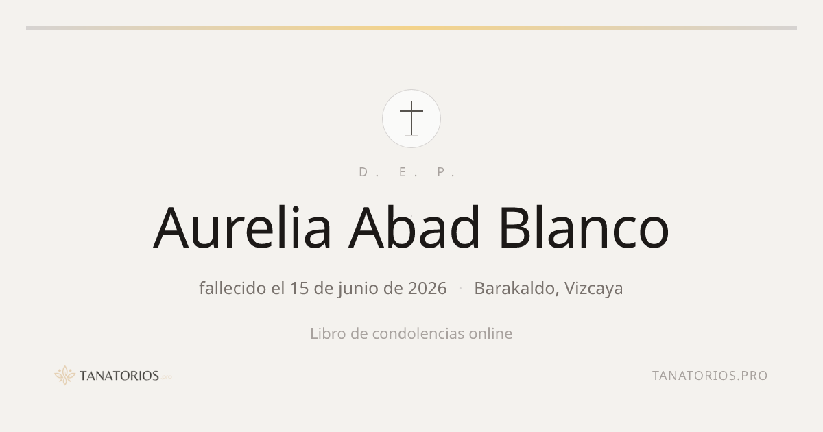 Memorial de Aurelia Abad Blanco
