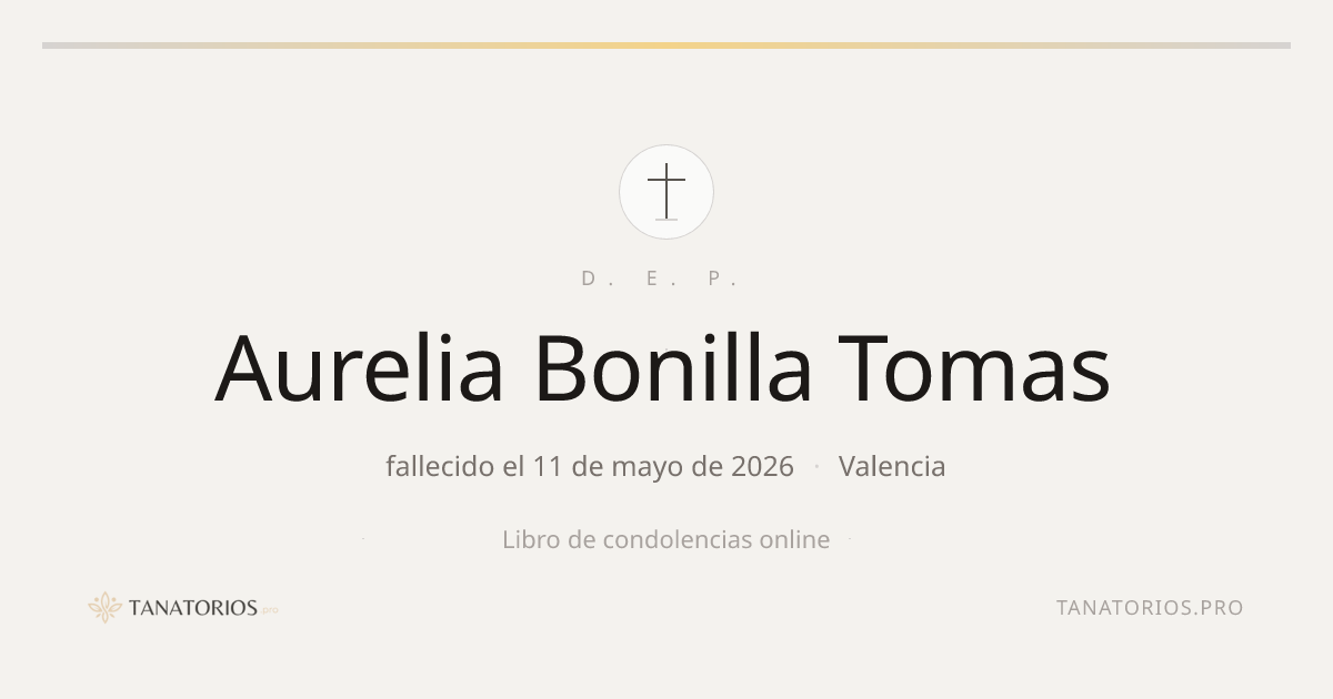 Memorial de Aurelia Bonilla Tomas