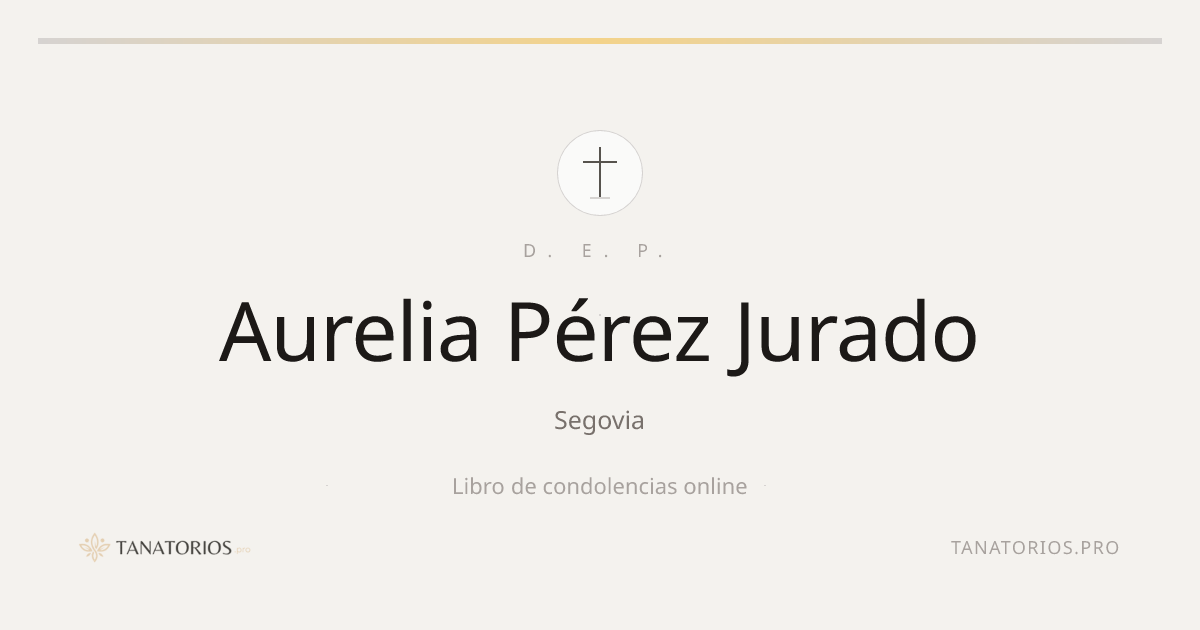 Memorial de Aurelia Pérez Jurado