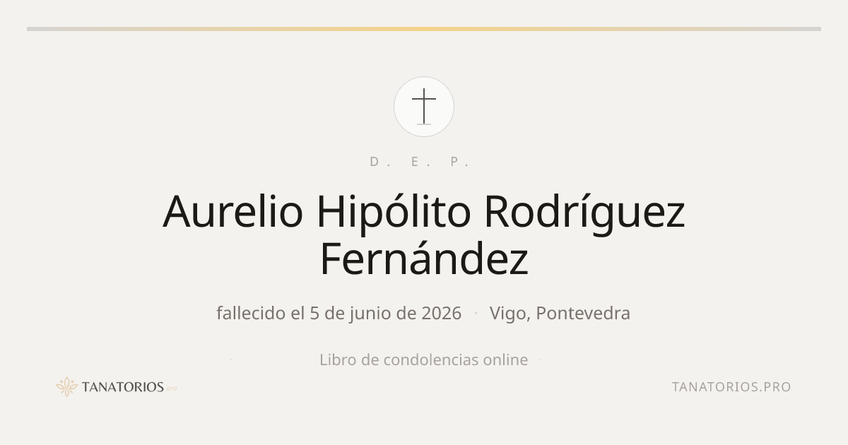 Memorial de Aurelio Hipólito Rodríguez Fernández