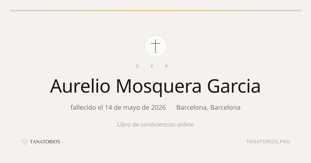 Memorial de Aurelio Mosquera Garcia