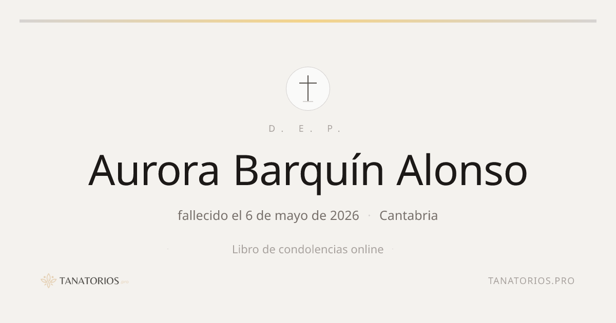 Memorial de Aurora Barquín Alonso