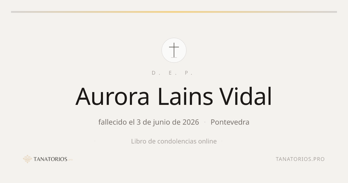 Memorial de Aurora Lains Vidal