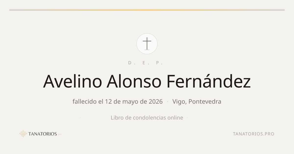 Memorial de Avelino Alonso Fernández