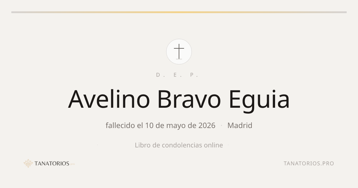 Memorial de Avelino Bravo Eguia