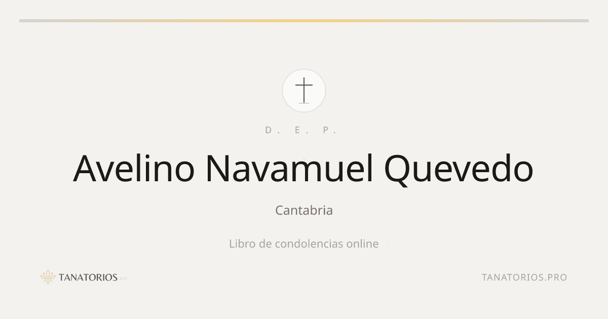 Memorial de Avelino Navamuel Quevedo