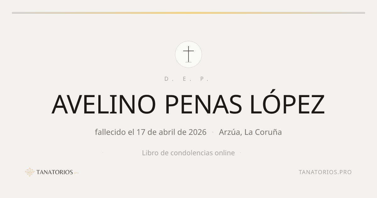 Memorial de AVELINO PENAS LÓPEZ