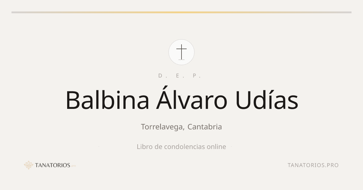 Memorial de Balbina Álvaro Udías