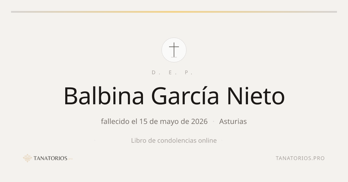 Memorial de Balbina García Nieto