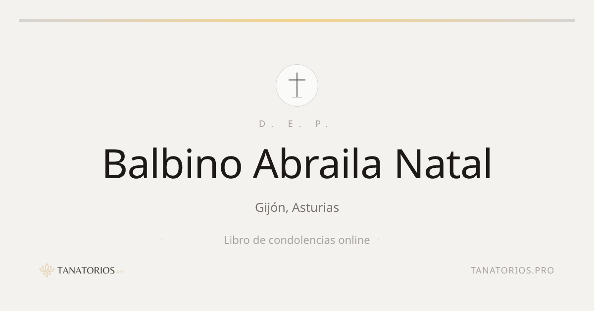 Memorial de Balbino Abraila Natal
