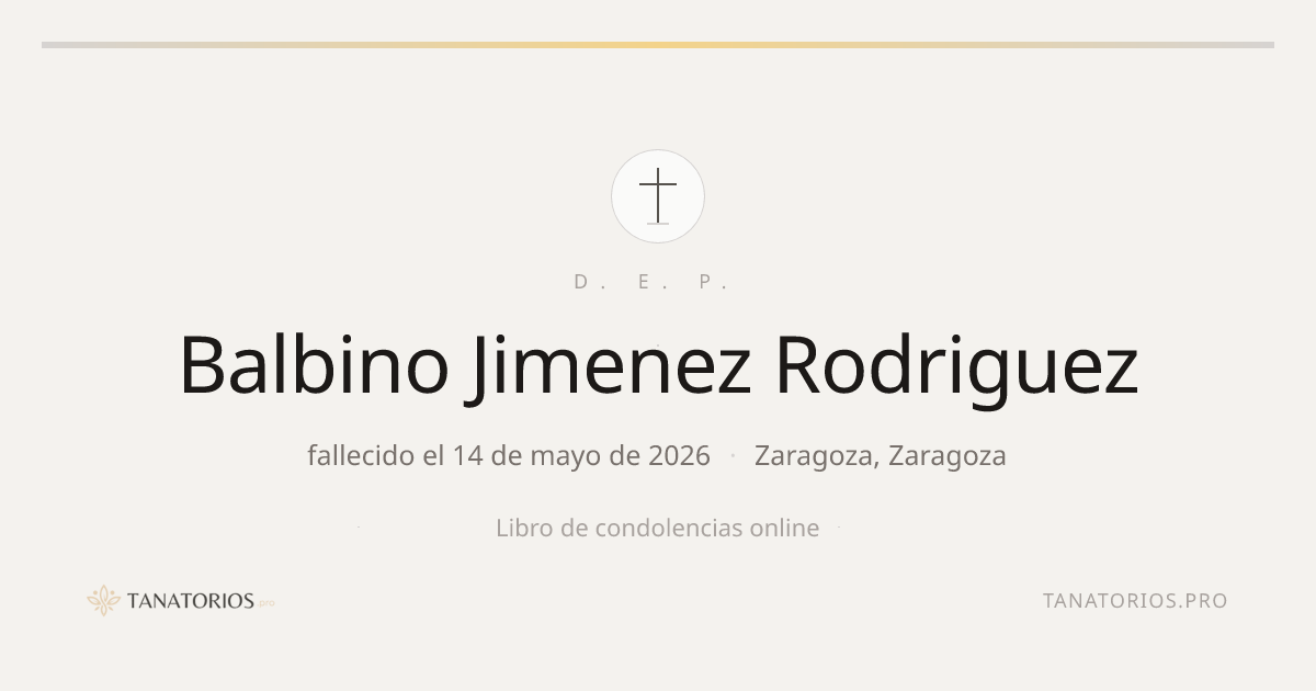 Memorial de Balbino Jimenez Rodriguez