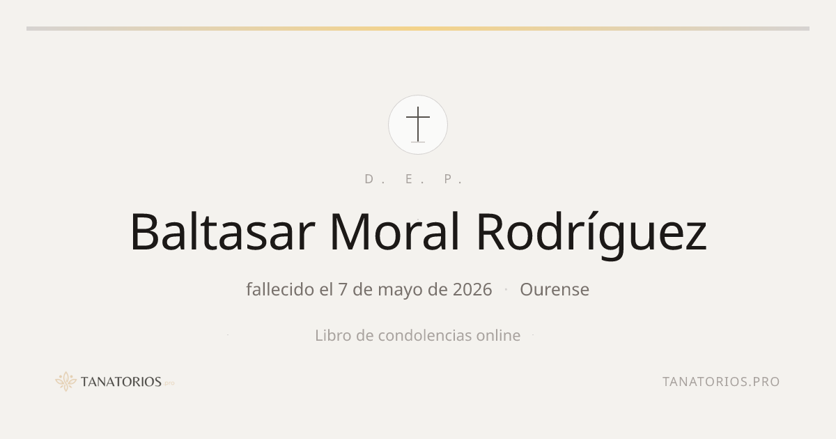 Memorial de Baltasar Moral Rodríguez