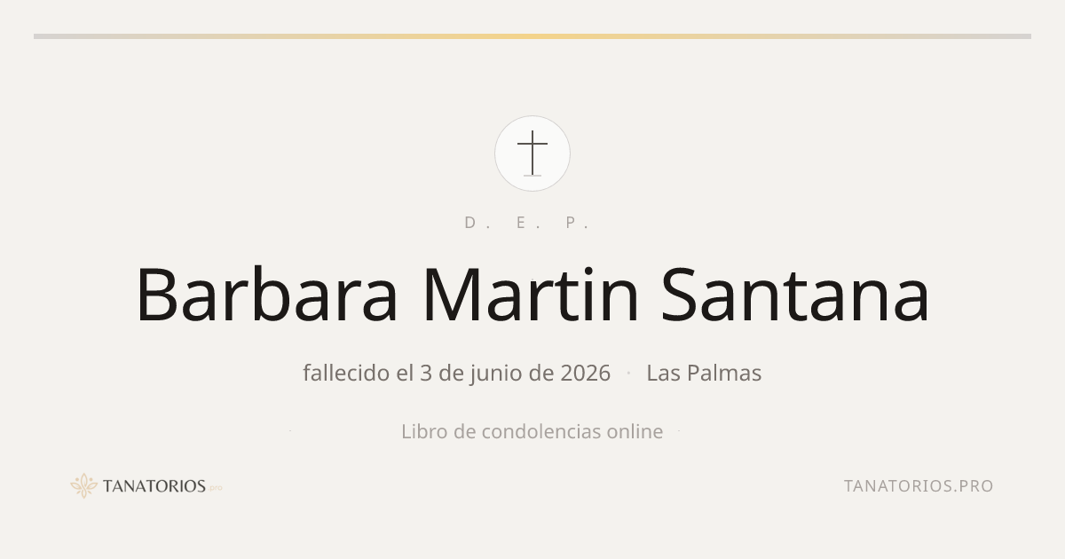 Memorial de Barbara Martin Santana