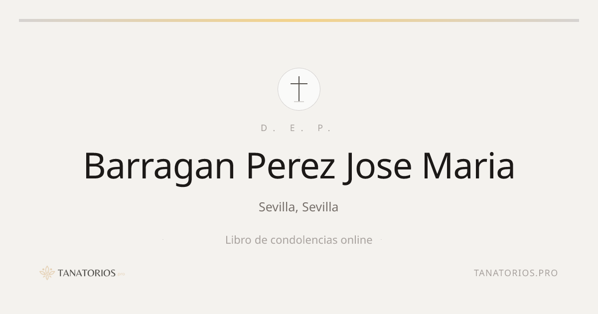 Memorial de Barragan Perez Jose Maria