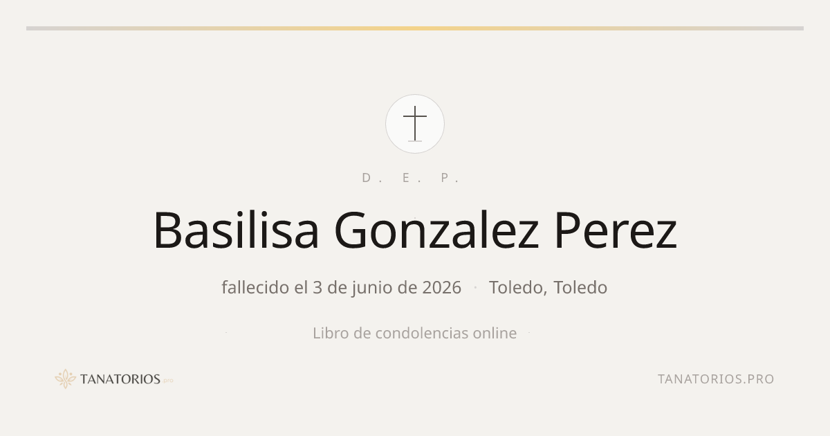 Memorial de Basilisa Gonzalez Perez