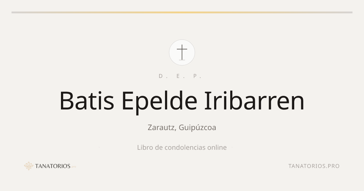 Memorial de Batis Epelde Iribarren