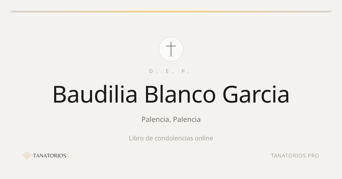 Memorial de Baudilia Blanco Garcia