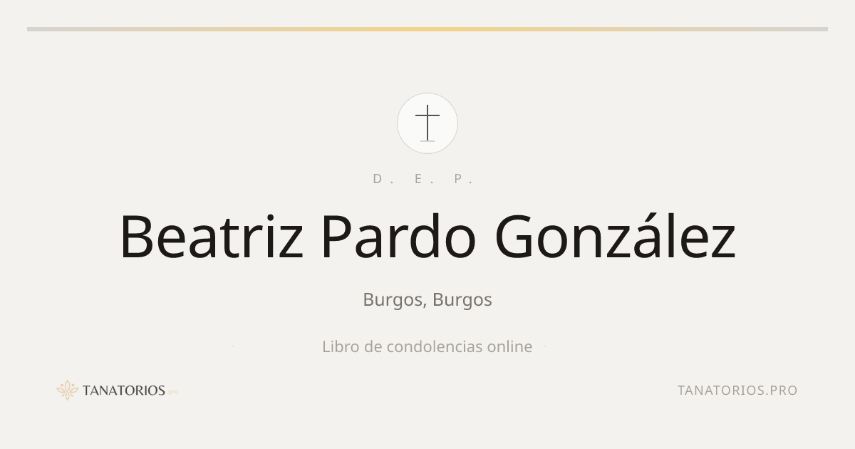 Memorial de Beatriz Pardo González