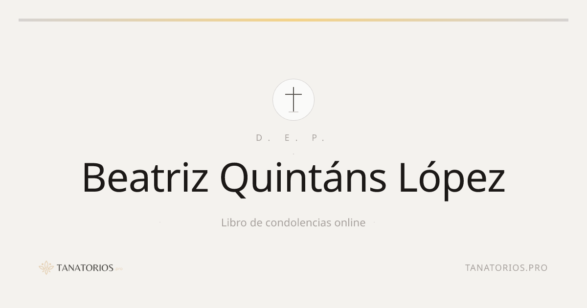 Memorial de Beatriz Quintáns López