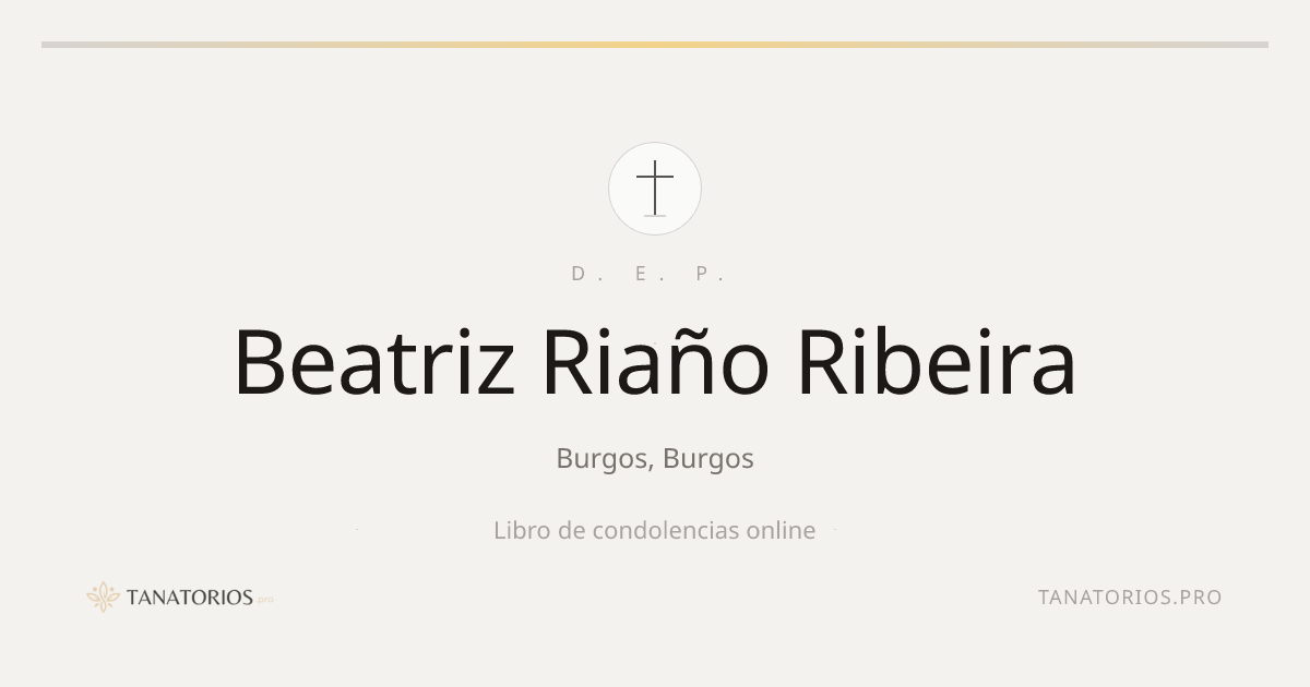Memorial de Beatriz Riaño Ribeira