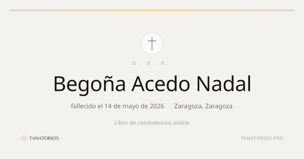 Memorial de Begoña Acedo Nadal