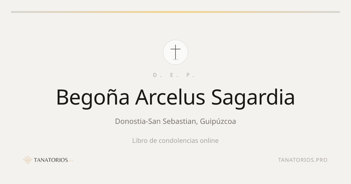 Memorial de Begoña Arcelus Sagardia