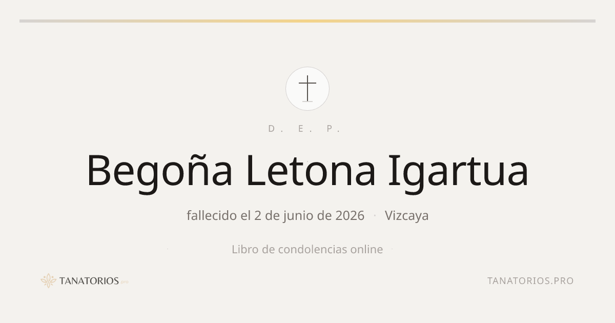 Memorial de Begoña Letona Igartua
