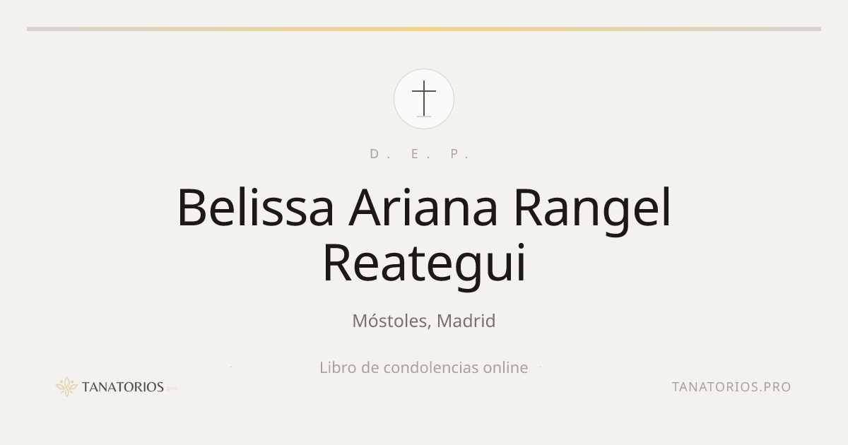 Memorial de Belissa Ariana Rangel Reategui