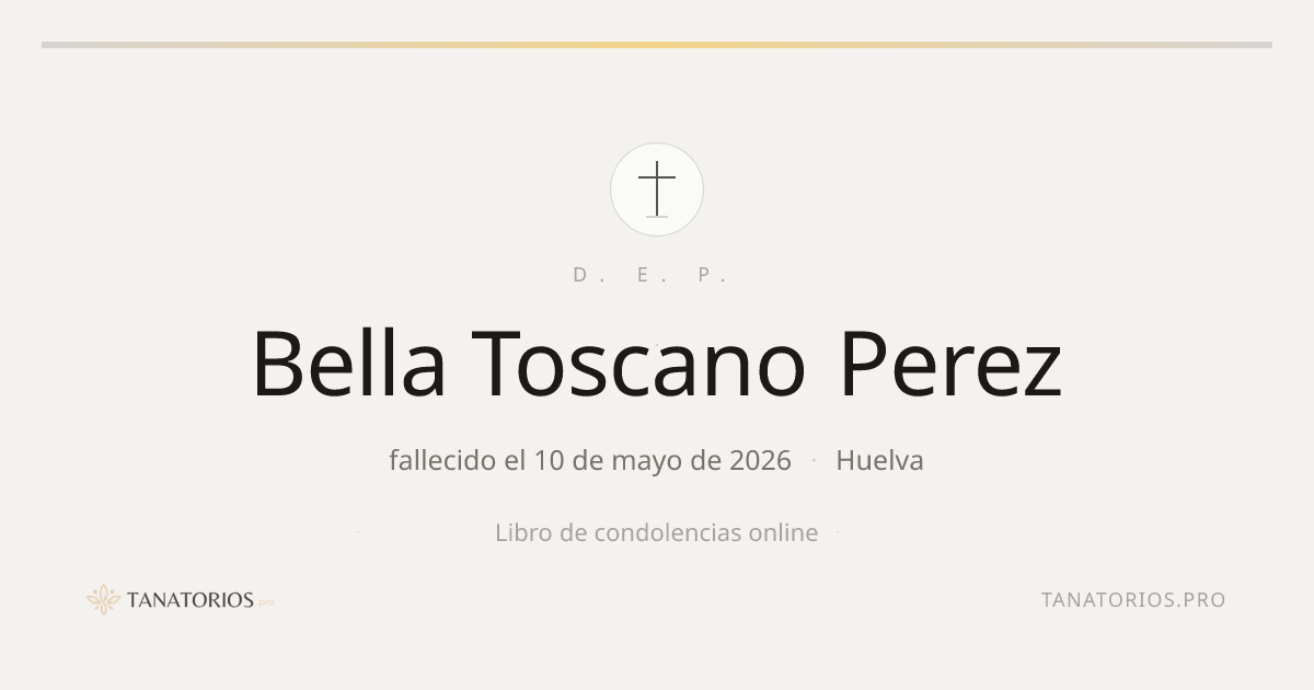 Memorial de Bella Toscano Perez