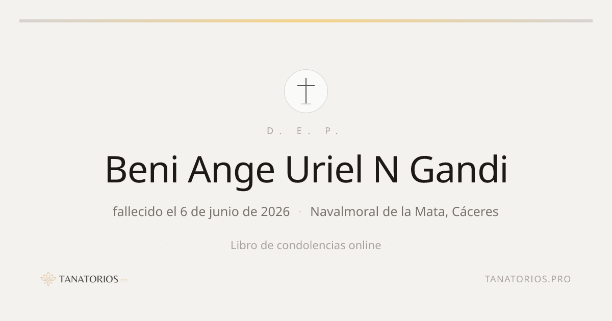 Memorial de Beni Ange Uriel N Gandi