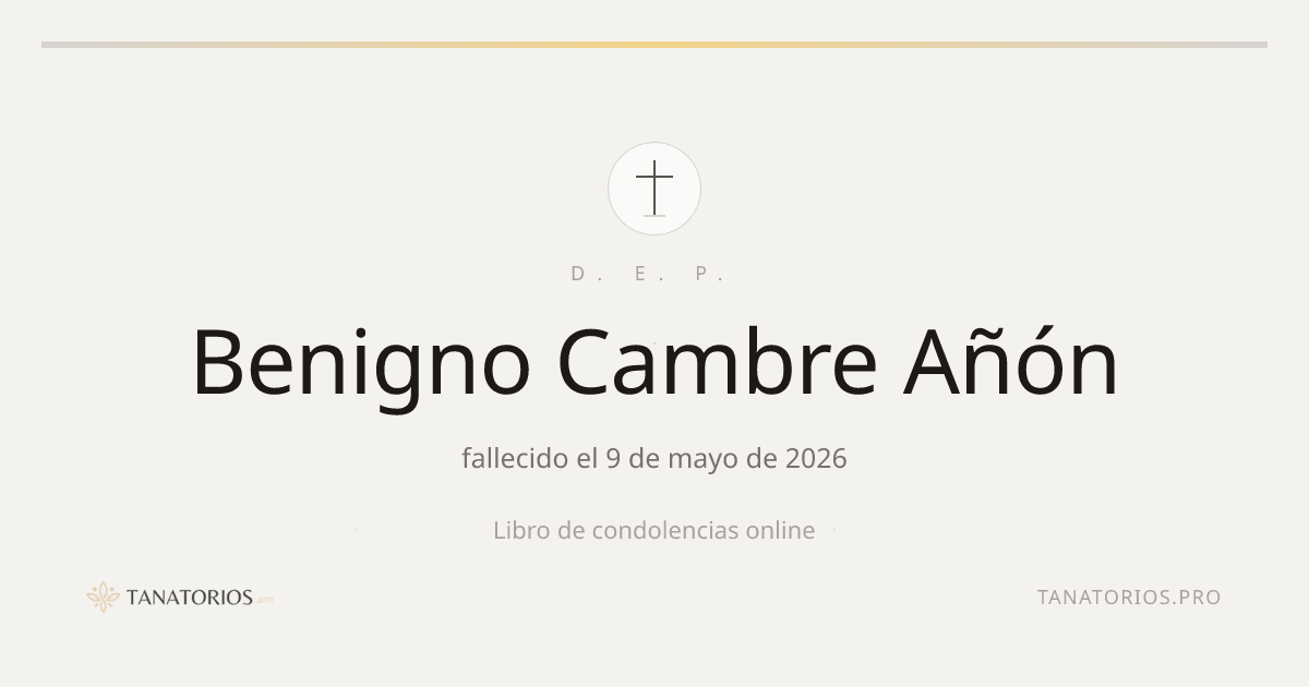 Memorial de Benigno Cambre Añón