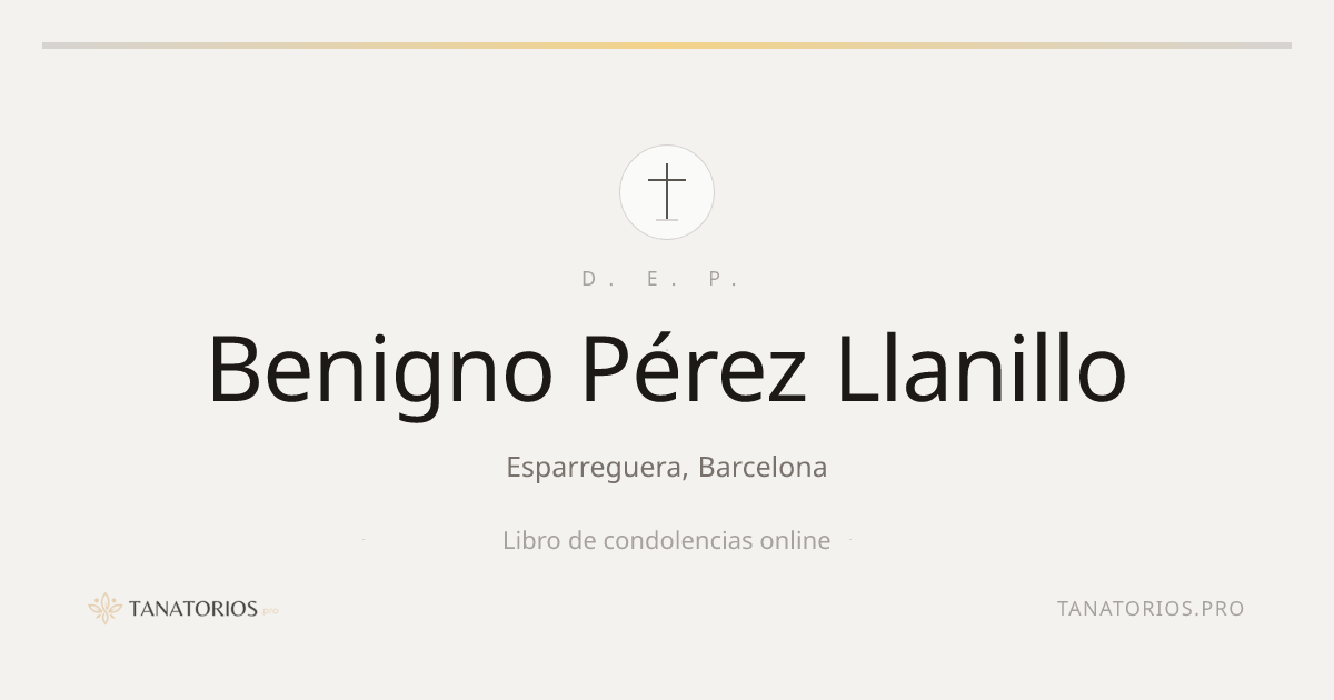 Memorial de Benigno Pérez Llanillo