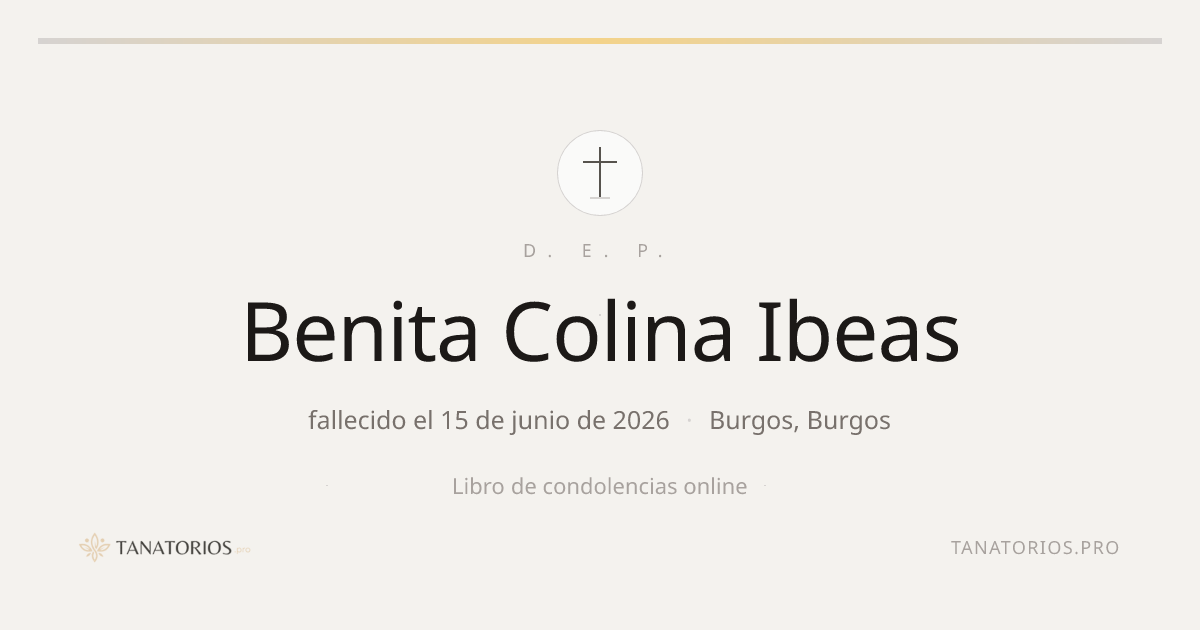Memorial de Benita Colina Ibeas