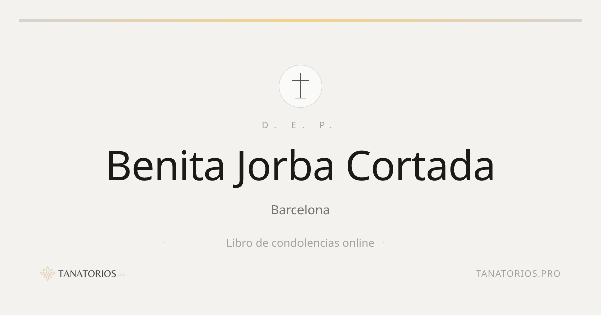Memorial de Benita Jorba Cortada