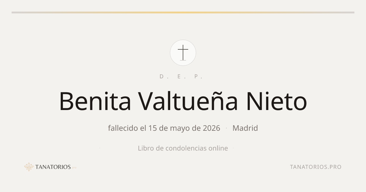 Memorial de Benita Valtueña Nieto